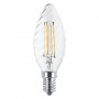 LAMPADA LED A FILAMENTO  SPIRALE  CALDA 2700K  4W uguale a 37W E14 - 470 lm