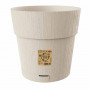 VASO TONDO  ETHICA   diametro  20 x h.19 - gesso