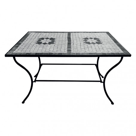 TAVOLO DECORO MOSAICO  ARIEL  cm 120 x 80 x h.73 - seconda scelta