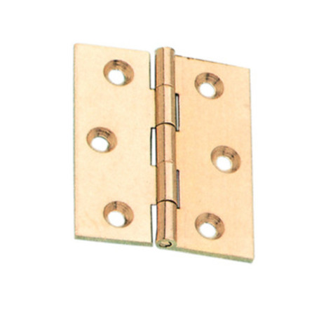 CERNIERA FRESATA PIANA OTTONE BRONZ 60X50 MM**