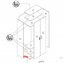 ZZ-BASE D X KIT ARMADIO\SCARP. 2A CM.70X36X181H BIANCA