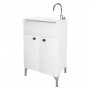 MOBILE LAVATOIO ANTA DOPPIA cm 50 x 50 x h.83 - bianco lucido