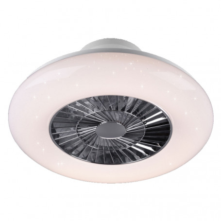 VENTILATORE A SOFFITTO / PLAFONIERA  VISBY   diametro  cm. 59 x h.20 - potenza luce 39