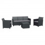 SET DA GIARDINO POLIPROPILENE  CLAIRE LOUNGE  colore graphite