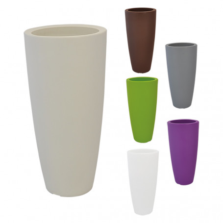 VASO TONDO  STILO   diametro  cm 33 x h 70 - 12 lt. bianco