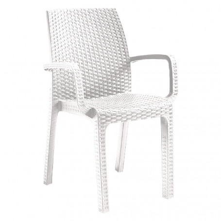 SEDIA IN POLIPROPILENE  VERONA ARMCHAIR  bianco