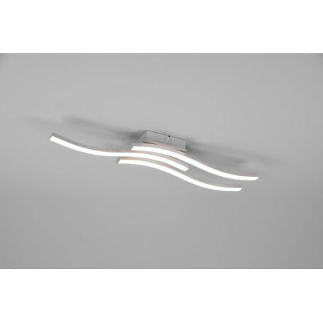 PLAFONIERA LED ROUTE ACCIAIO SATINATO 3L 15W 4000K