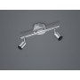 BARRA 2 FARETTI PARIS GU10 ALLUMINIO