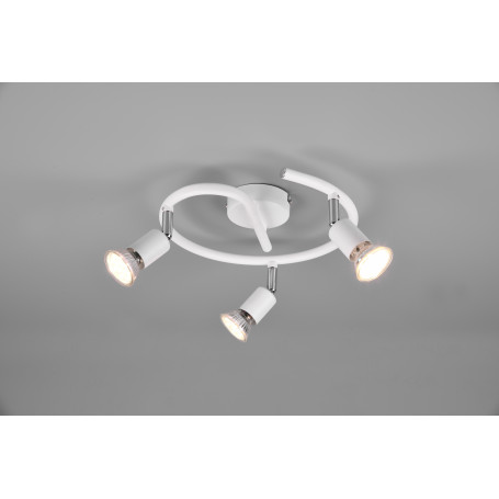 PLAFONIERA PARIS 3L GU10 D. 28 BIANCO