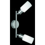 BARRA 2 FARETTI MARS E14 ACCIAIO\VETRO