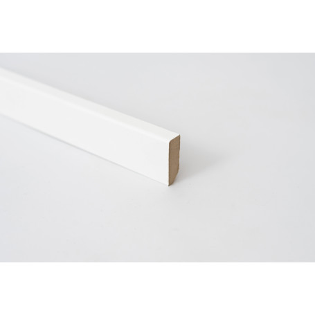 BATTISCOPA IN MDF BIANCO MM.14X40X2400