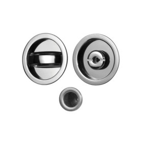 KIT MANIGLIE TONDO PORTA SCORR CROMO KIT MANIGLIE TONDO PORTA SCORR CROMO