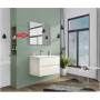 ZZ-SPECCHIO X MOBILE BAGNO NEW SPLASH CM.80 ROVERE BIANCO