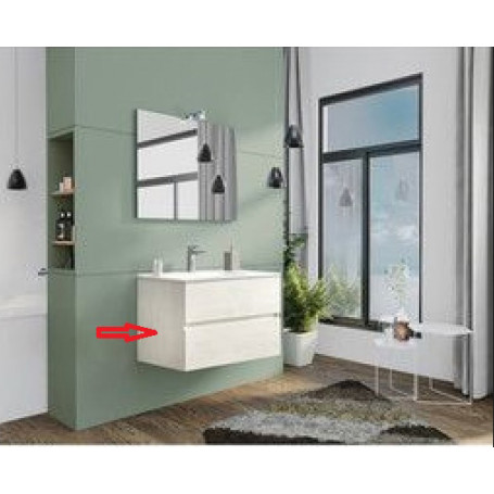 ZZ-BASE X MOBILE BAGNO NEW SPLASH CM.80 ROVERE BIANCO
