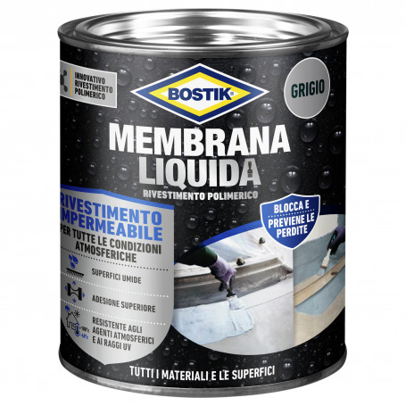 BOSTIK MEMBRANA LIQUIDA RIV. POLIM.  1 KG GRIGIO