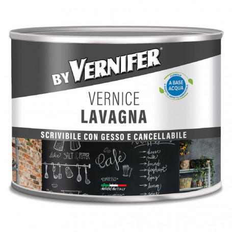 VERNICE ACRILICA BASE ACQUA LAVAGNA  VERNIFER  Ml. 500 - antracite (4809)