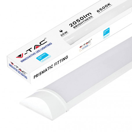 PLAFONIERA TUBO LED  SLIM  20W - 6400K mm.600 x 24