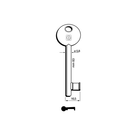 CHIAVI SILCA PATENT AGB-DISP 6P1S NI
