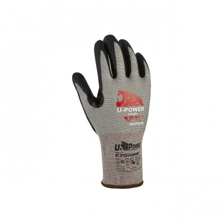 U-POWER GUANTI HIGH GRIGIO NERO TAGLIA 8