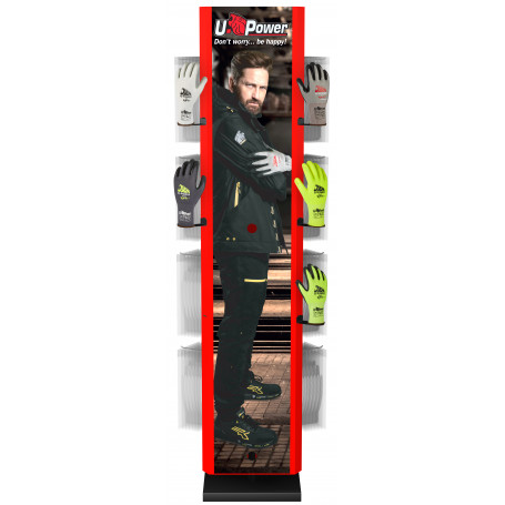 U-POWER ESPOSITORE GUANTI A PAVIMENTO