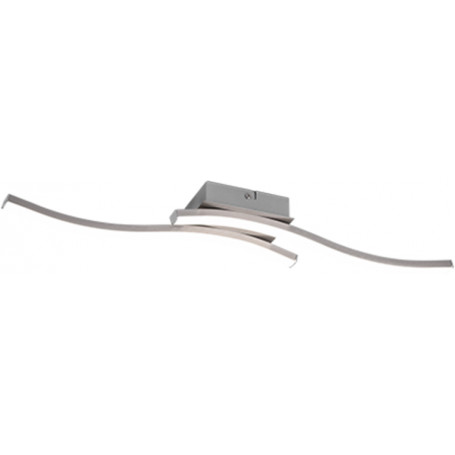PLAFONIERA LED ROUTE ACCIAIO SATINATO 2L X 5W 4000K