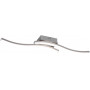 PLAFONIERA LED ROUTE ACCIAIO SATINATO 2L X 5W 4000K