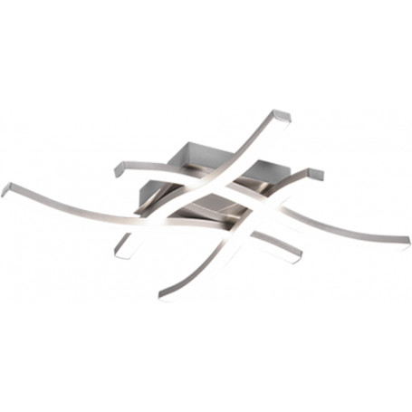 PLAFONIERA LED ROUTE ACCIAIO SATINATO 4L X 5W 4000K