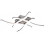PLAFONIERA LED ROUTE ACCIAIO SATINATO 4L X 5W 4000K