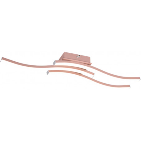 PLAFONIERA LED ROUTE ORO ROSA 3L X 5W 400K0