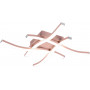 PLAFONIERA LED ROUTE ORO ROSA 4L 20W 4000K