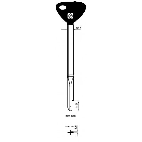 CHIAVI SILCA CROCE XY10P FE T.P.