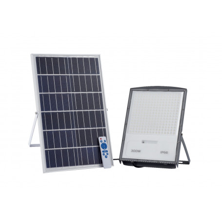 PROIETTORE LED 300 W CON PANNELLO SOLARE