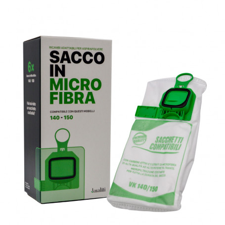 RICAMBIO FOLLETTO SACCO IN MICROFIBRA K140\150 PZ.6