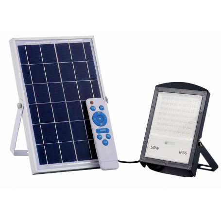 PROIETTORE LED 50 W CON PANNELLO SOLARE
