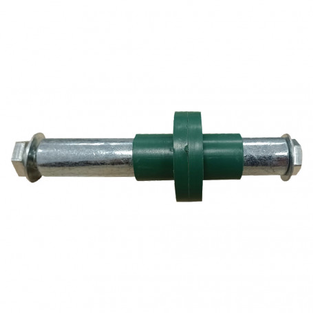 ASSE RUOTA PER CARRIOLA DISCO PVC lunghezza 125 mm