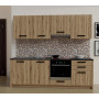 CUCINA CHEF CM.240X217 ARDESIA\ROVERE C\TOP NON FORATO