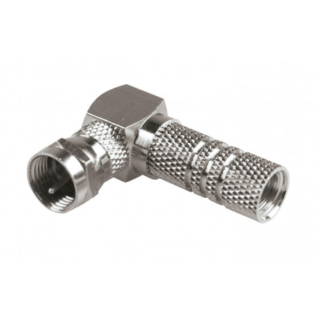 SPINA TV TIPO F A 90 PER CAVO SAT D. 7 MM