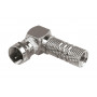 SPINA TV TIPO F A 90 PER CAVO SAT D. 7 MM