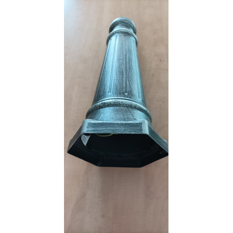 ZZ-BASE X LAMPIONE NEW YORK H CM.200 A 2 LUCI GRIGIO