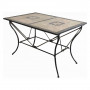 TAVOLO DECORO MOSAICO  TIANA  cm 120 x 80 x h.73
