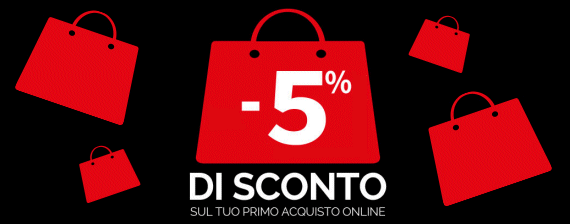 Sconto 5% sul primo acquisto